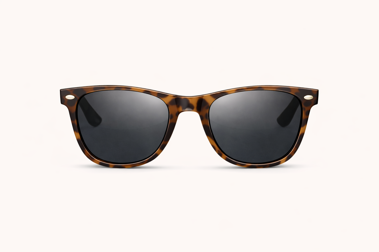 tortoiseshell Wayfarer-style sunglasses